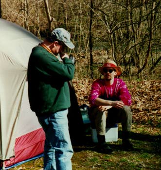 Chris and Tom hanging out