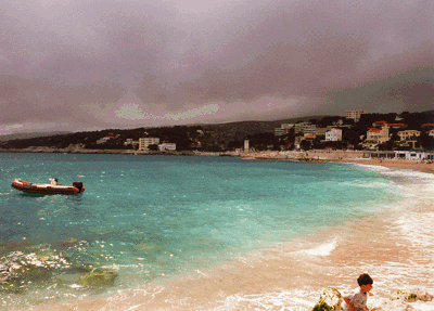 Clouds and sun at Cassis